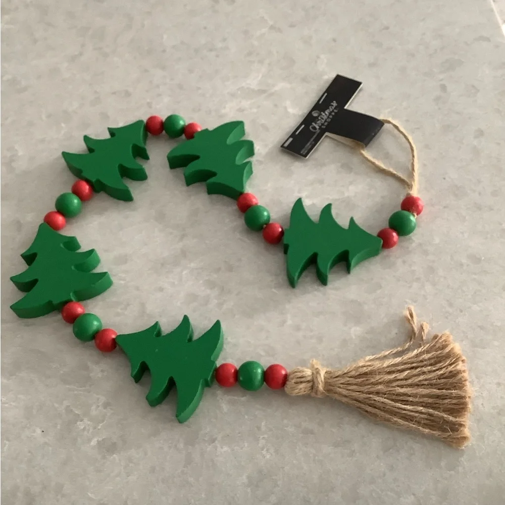 Wood Jute Garland Tree new